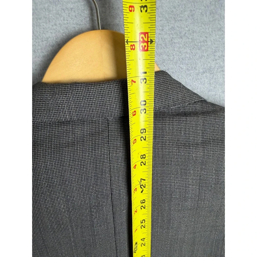 Canali Milano Mens Gray‎ Wool 2 Piece Suit Cerruti Fabric 34x29 Made in Italy